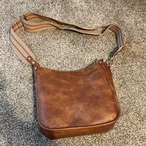 Brown Leather Crossbody Bag